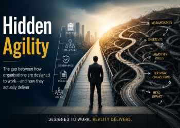 The gap between how organisations are designed to work—and how they actually deliver